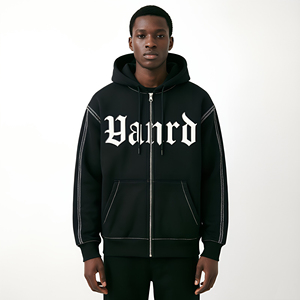 OEM Stitch Sewing Hoodie Custom Contract Zip up Streetwear
