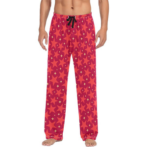 Men Plus Size Drawstring Loungewear Pjs