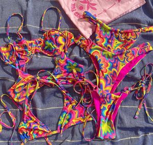 Girls Seamless Reversible Bikini Wholesale Private Label Swimwear