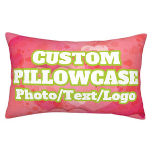 Personalized Photo & Text Double-Sided Printed Pillow Cover