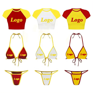 MLY Bathing Suit For Women 2025 Custom LOGO Fitness Sexy Swimsuit 3 Piece Set