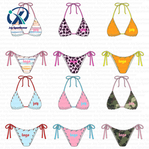 Custom Swimwear Manufacturer OEM Brand Custom Eyelet Lace up Bikini