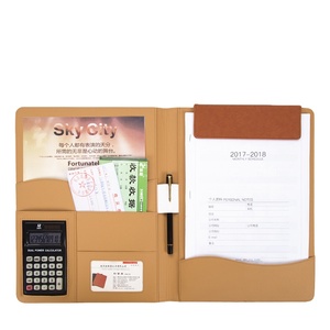 Business Multifunctional Folder A4 Leather Contract Set