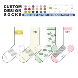 Custom Design Cotton Socken Personalized Logo Embroidered Men Tube Fashion Socks Sox Crew Dress Socks Stock Lot