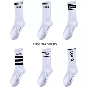 OEM Moq Fast Sample Oem Custom Logo Crew Socks Men Running Sport Socks, Cycle Athletic Custom Logo Basketball Socks