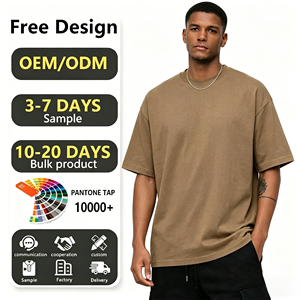 Oversized Loose Fit Drop Shoulder 250gsm Cotton T Shirt Tee for Streetwear Brand