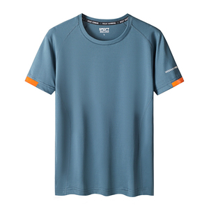 Running t Shirt Men O-neck T-shirt Cotton Bodybuilding Sport Shirts Tops Gym Men t Shirt