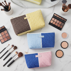 OEM Private Label Quilted Makeup Bag Bulk Contract Sewing