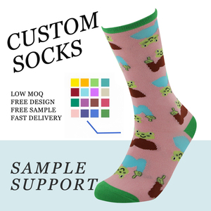 Unisex Crew Personalized Design Your Own Logo Sock Customized Socks Jacquard Custom Logo Socks Low MOQ