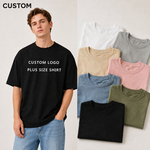 OEM/ODM Custom Oversized T Shirt Cotton Blank Tee Unisex Streetwear Clothing with Logo Printing OEM ODM Manufacturer