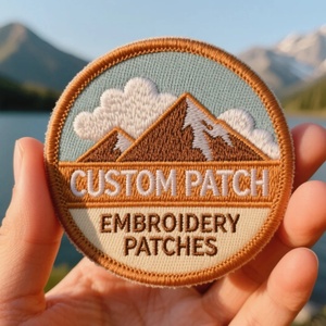 3D Custom Embroidered Logo Patches With Puff Embroidery