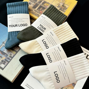 Free Design Wholesale Custom Men Cotton Athletic Crew Unisex Sports Socks
